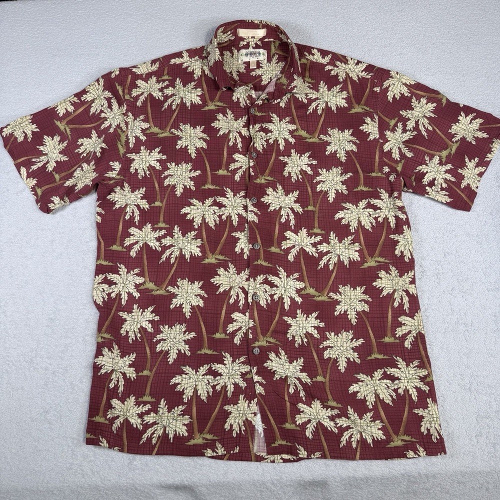 Campia Moda Shirt Mens Medium Cocktail Hawaiian Short Sleeve Button Up Aloha